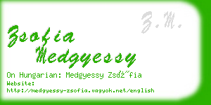 zsofia medgyessy business card